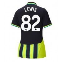 Fotballdrakt Dame Manchester City Rico Lewis #82 Bortedrakt 2024-25 Kortermet